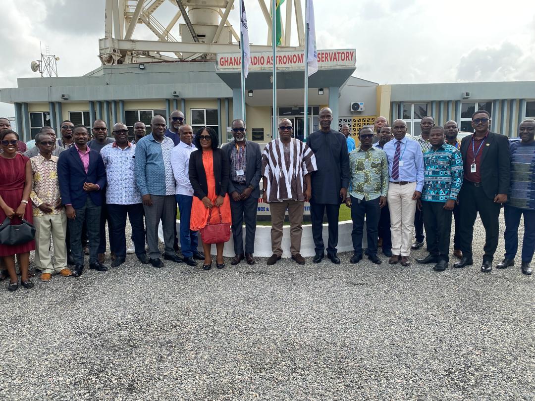 Minister Ibrahim Murtala Mohammed at Ghana Radio Astronomy Observatory